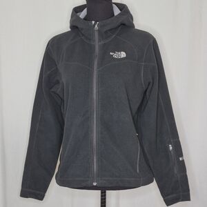 The North Face Women's Black Windwall Fleece Hooded Zip Jacket - Size S